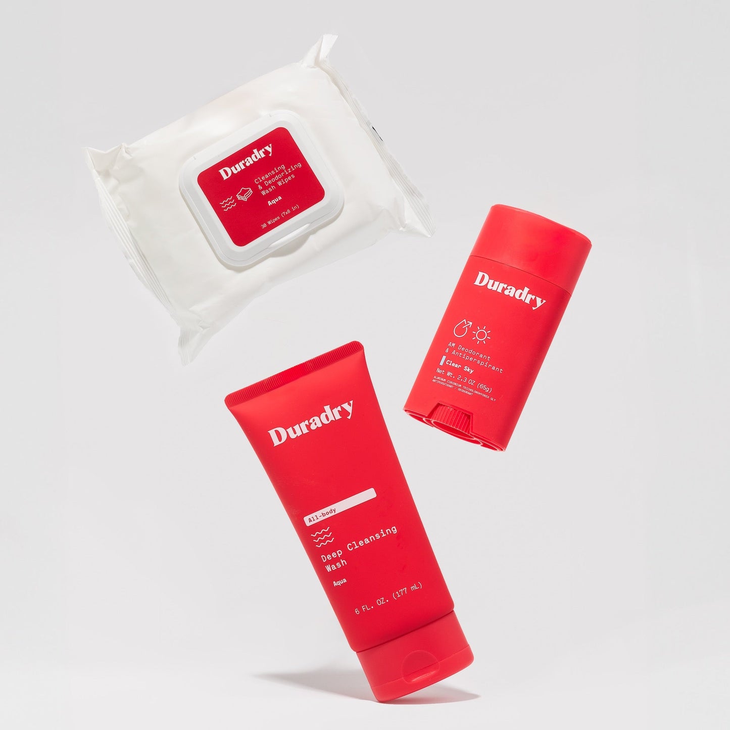 Clinical Strength Antiperspirant Stick and Cleansing Wash Set Duradry