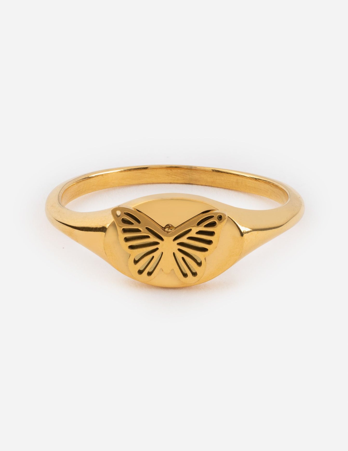 Butterfly Signet Ring Spiritual Transformation Jewelry
