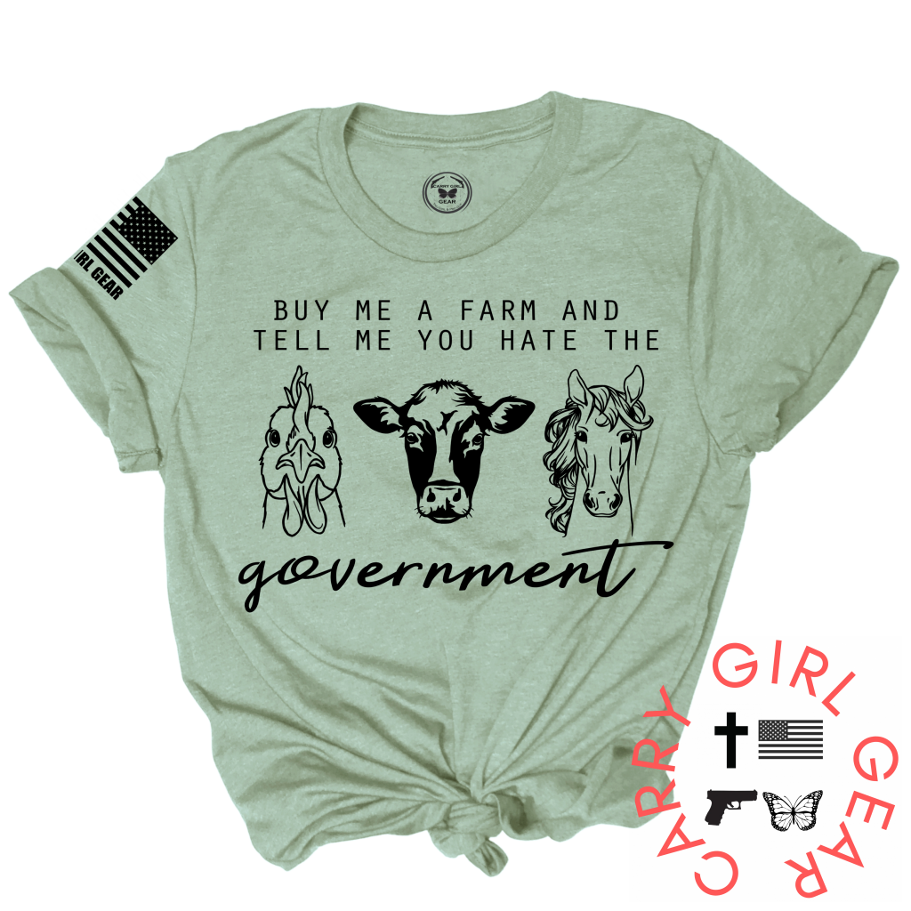 Buy Me A Farm Tee True to Size Women's and Unisex Cotton Tee