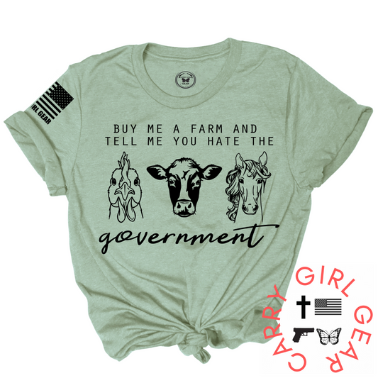 Buy Me A Farm Tee True to Size Women's and Unisex Cotton Tee