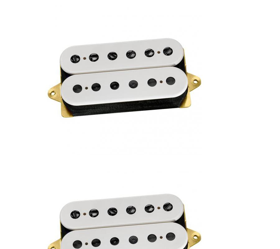 DiMarzio F-spaced Humbucker Pickup The Tone Zone DP155 White with Black Poles