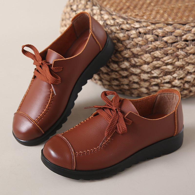 Women’s Black Flat Soft Sole Anti-Slip Work Shoes