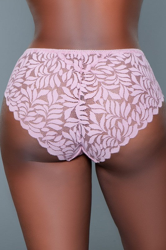 Leaf Pattern Lace Mid-Rise Hipster Panties 3 Pack Livvy