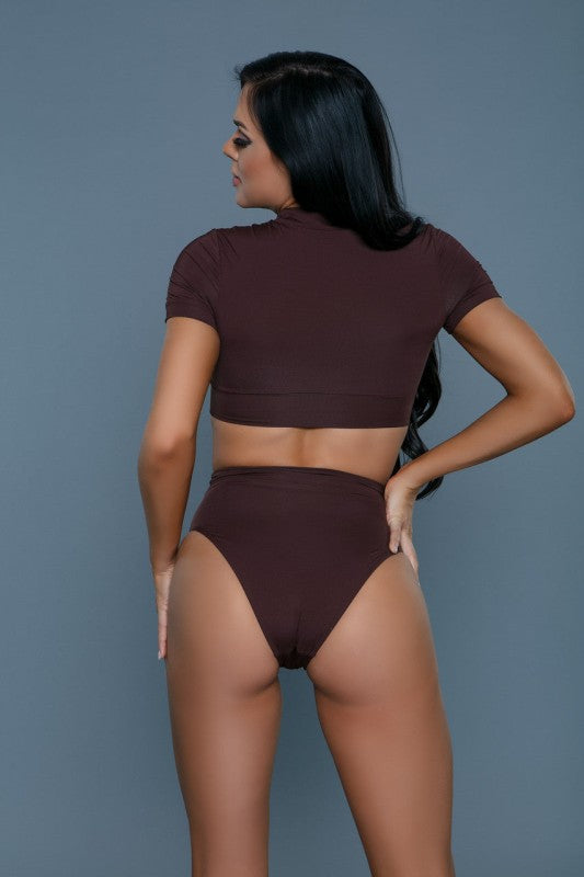 Rio Set Crop Top and High Waist Brazilian Bikini The Diamond Empire LLC