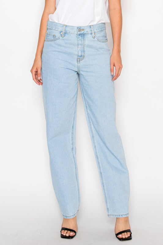 Tapered Baggy Mid-Rise Unisex Jeans DAT1001BGL