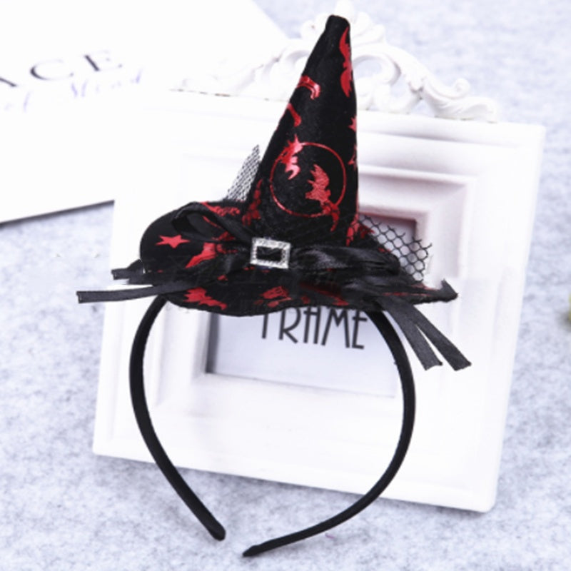 Pumpkin Witch Hat Halloween Headband Party Decoration Supplies