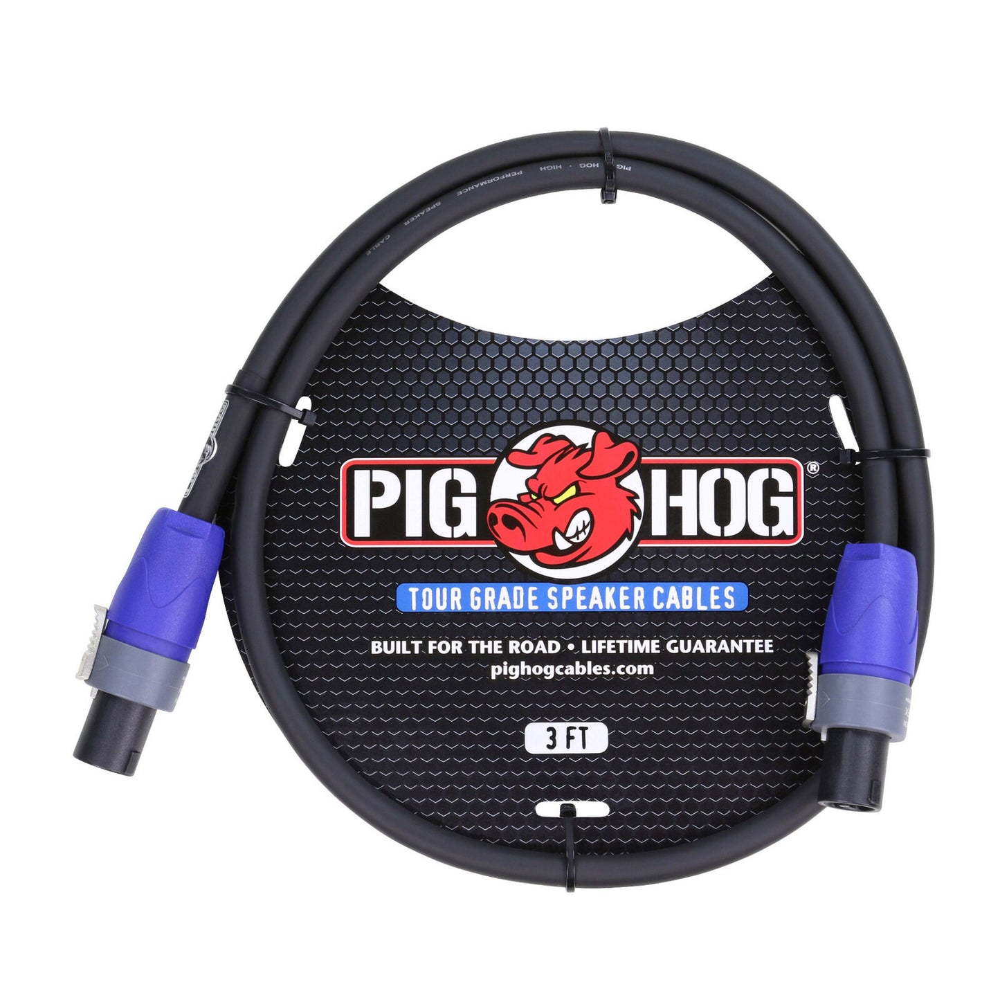 Speaker Cable 3ft 14 Gauge Wire Speakon to Speakon Pig Hog PHSC3SPK
