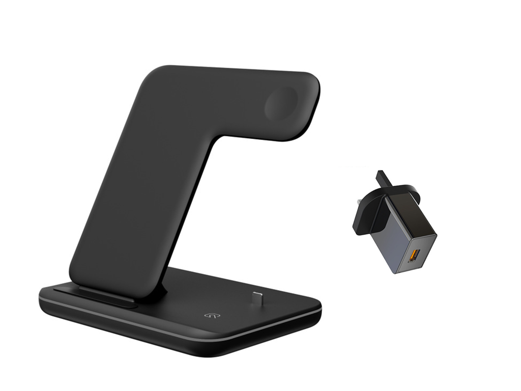 Wireless Charger 3 In 1 Compatible Mobile Phone Watch Earphone Charger Stand