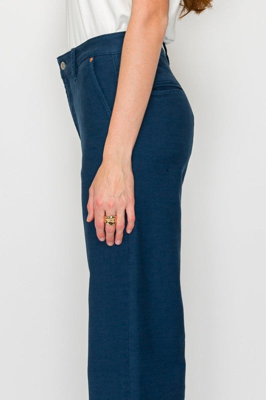 Tummy Control High Rise Wide Flare Jeans AT2112WDNV