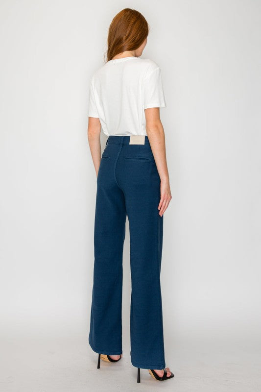 Tummy Control High Rise Wide Flare Jeans AT2112WDNV