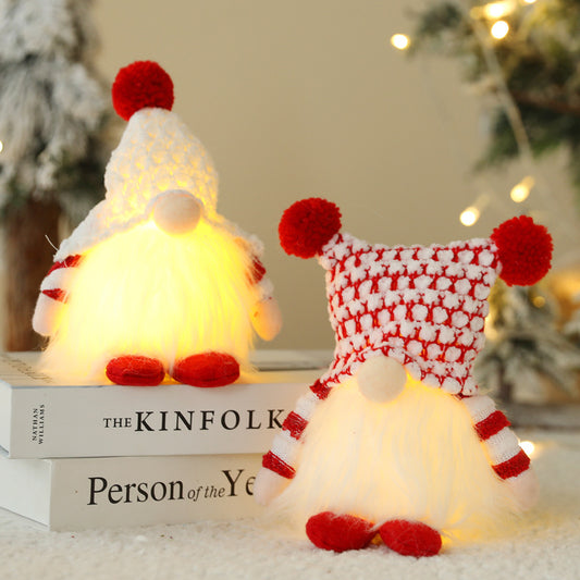 Christmas Faceless Doll With Lights Holiday Decor