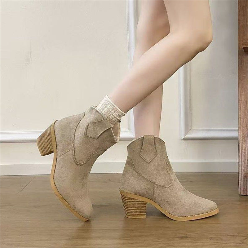 Retro Sock Cuff Stylish Ankle Booties Women’s Stepique