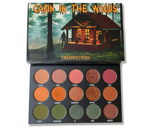 Cabin In The Woods Eyeshadow Palette Horror Movie Makeup Palette Creative Soul Cosmetics