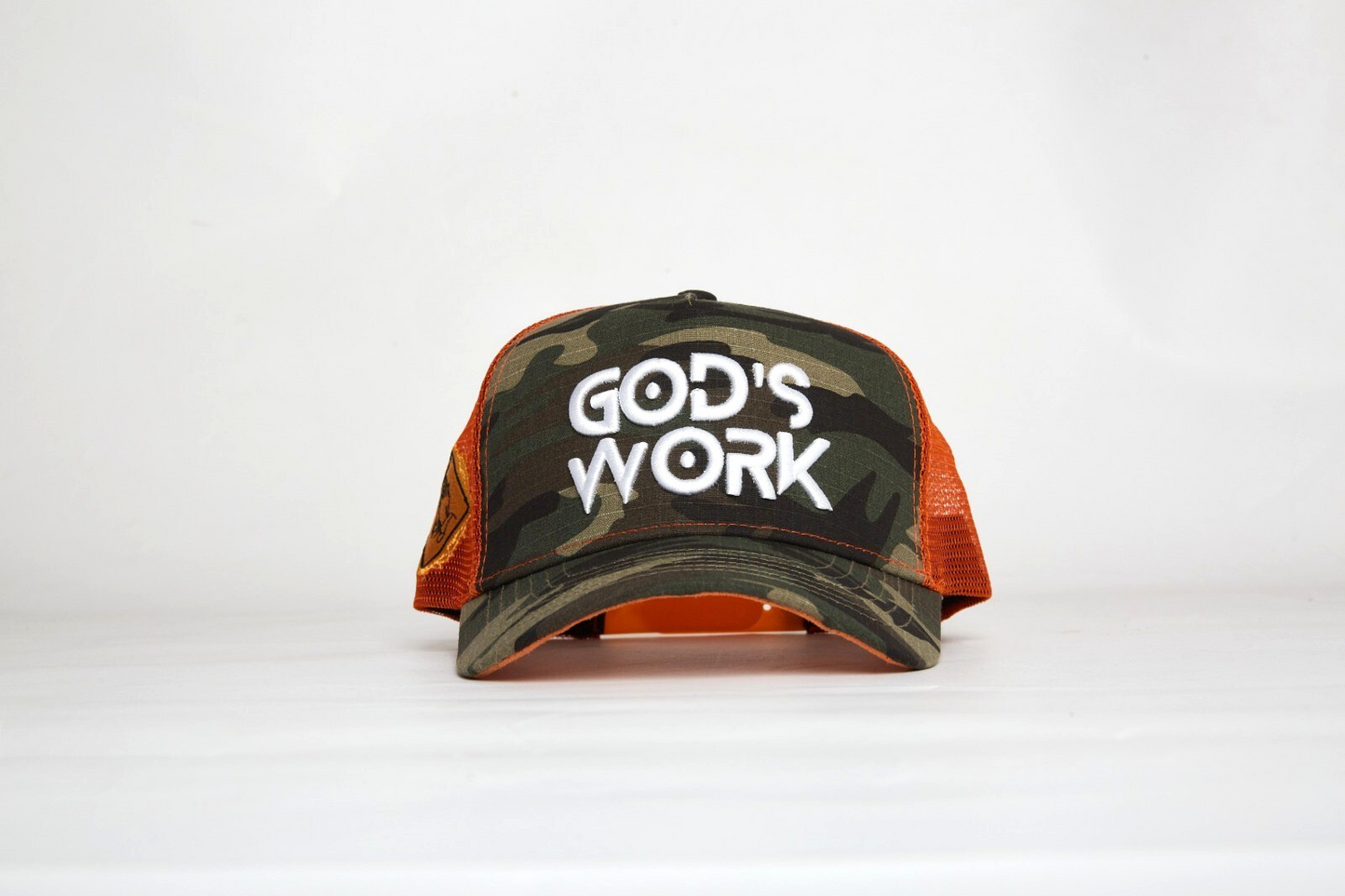 Signature Series Camo Orange Mesh Snap-back Cap God’s Work