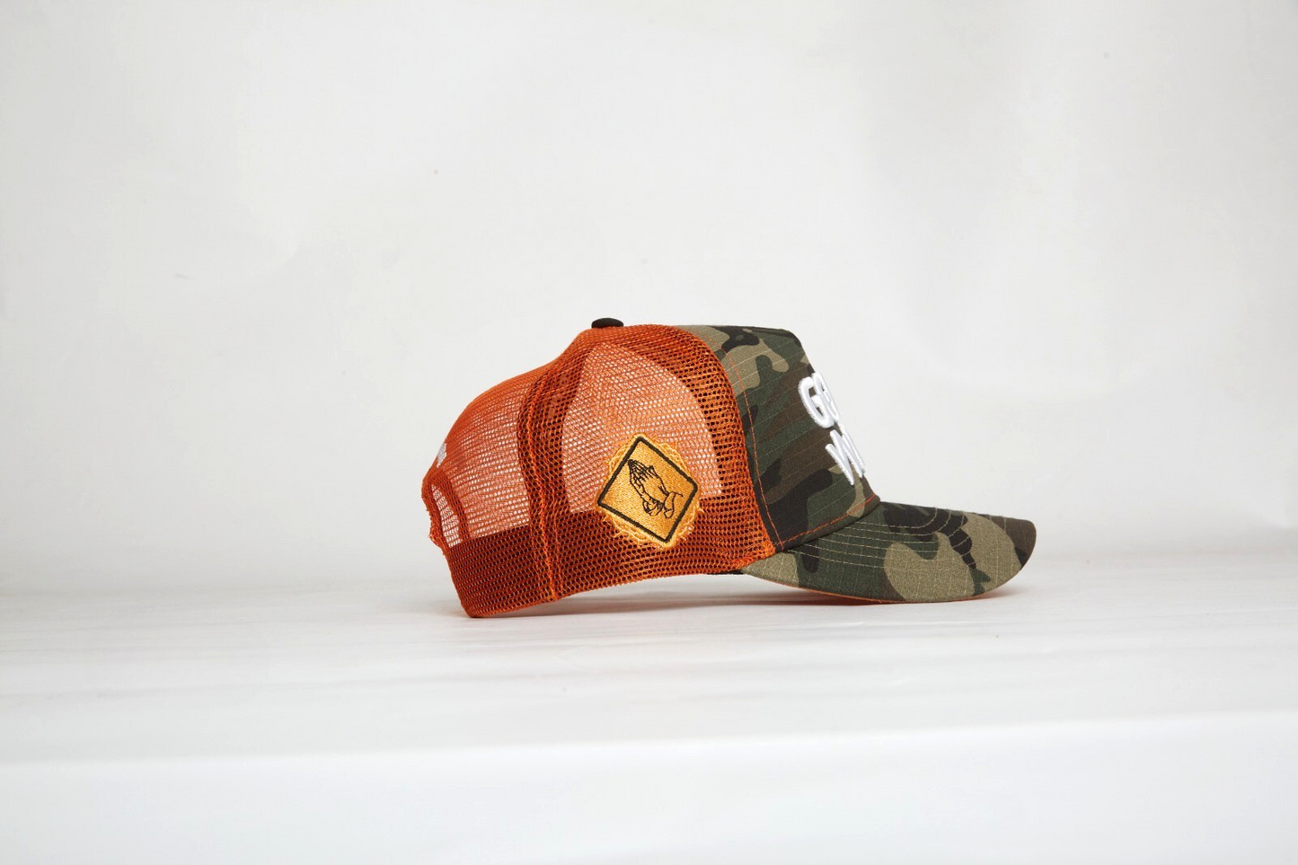 Signature Series Camo Orange Mesh Snap-back Cap God’s Work