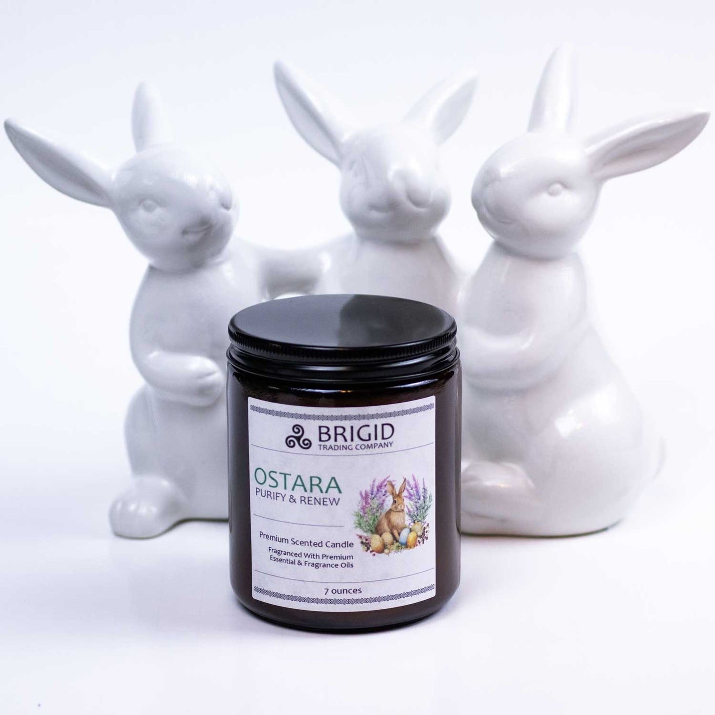 Ostara Soy Wax Candle Heather Rose and Black Pepper Flower