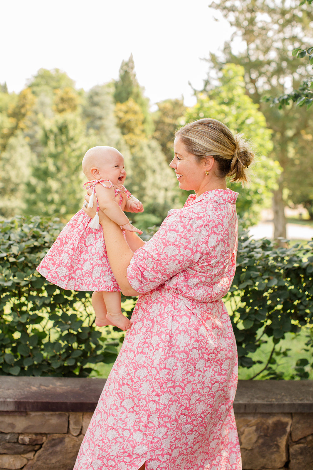 Christine Watermelon Sorbet Midi Shirt Dress by Carla Kiley Collection