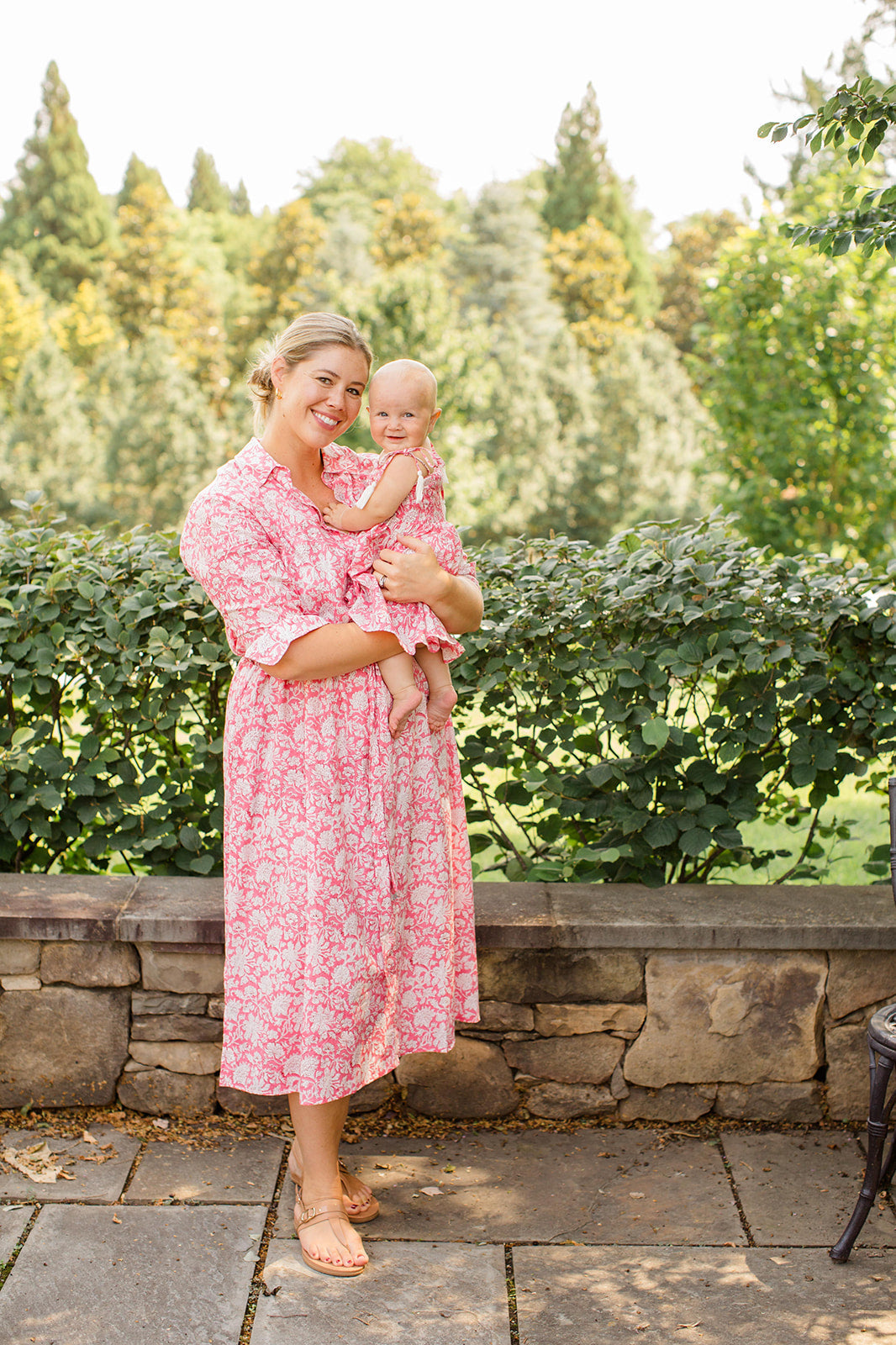 Christine Watermelon Sorbet Midi Shirt Dress by Carla Kiley Collection