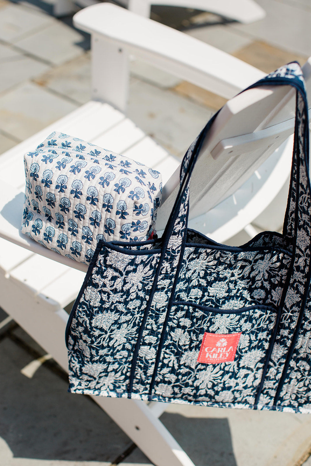 The Tami Tote Medium Tote and Pouch Set Carla Kiley Collection