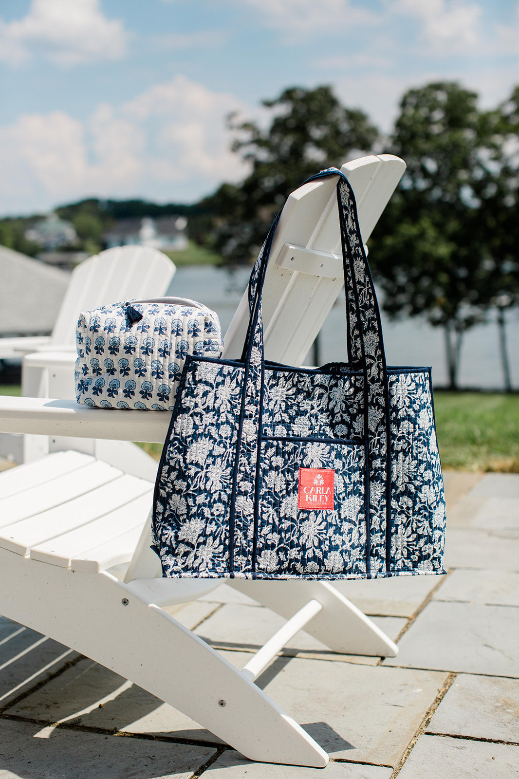The Tami Tote Medium Tote and Pouch Set Carla Kiley Collection