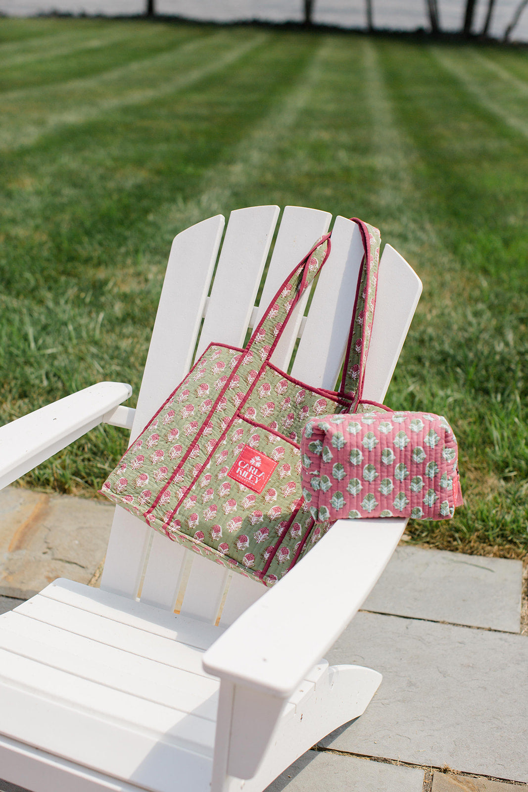 The Tami Tote Medium Tote and Pouch Set Carla Kiley Collection