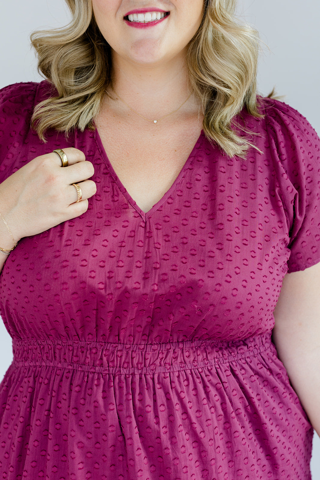 Sugar Plum Dobby Maxi Dress The Sarah Maxi Dress Carla Kiley Collection
