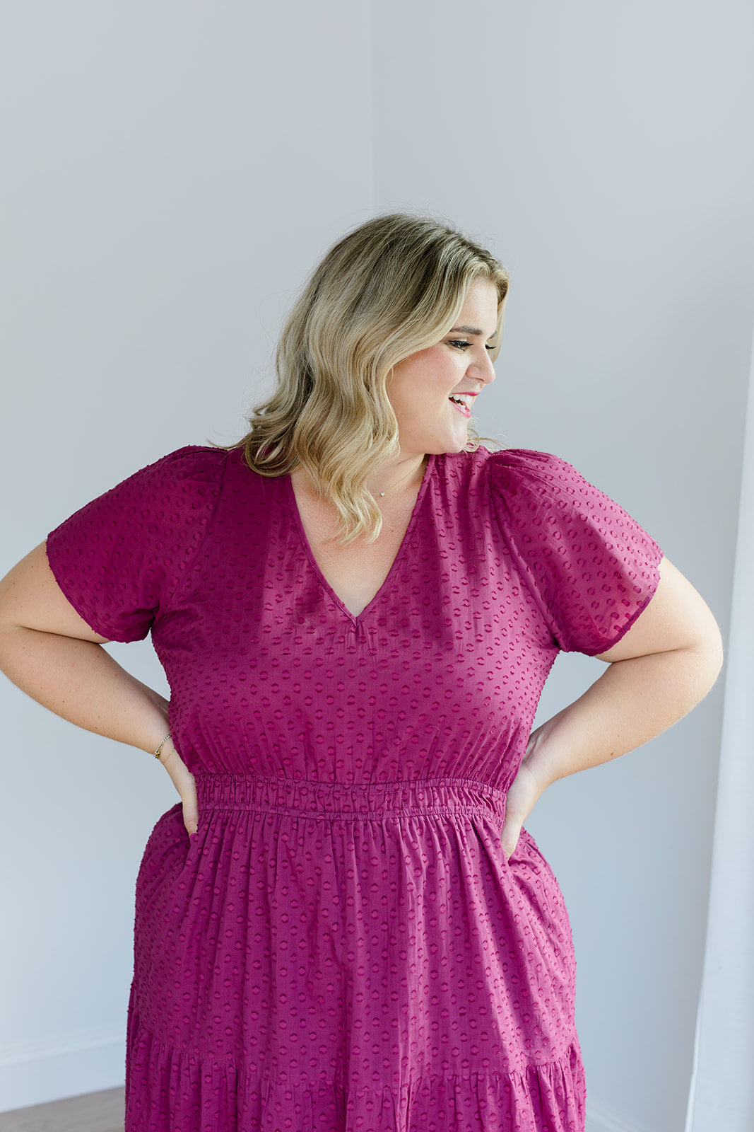 Sugar Plum Dobby Maxi Dress The Sarah Maxi Dress Carla Kiley Collection