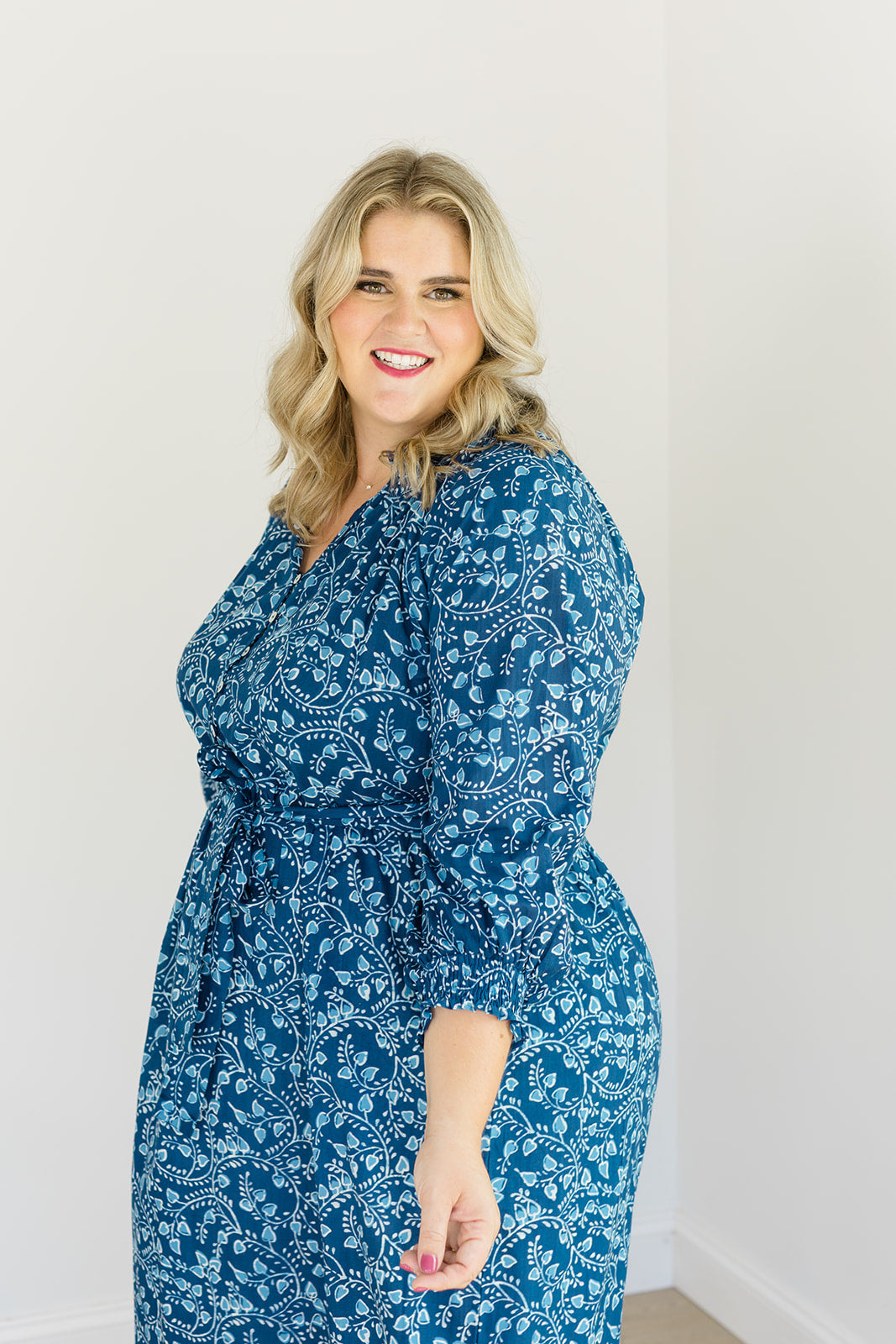 Winter Blossom Midi Dress Savana Midi Dress Carla Kiley Collection