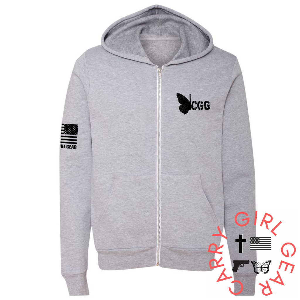 Zippered Soft Hoodie Lightweight Unisex Carry Girl Gear