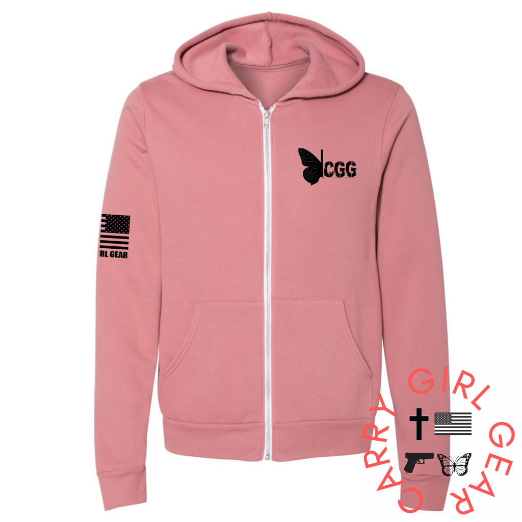 Zippered Soft Hoodie Lightweight Unisex Carry Girl Gear