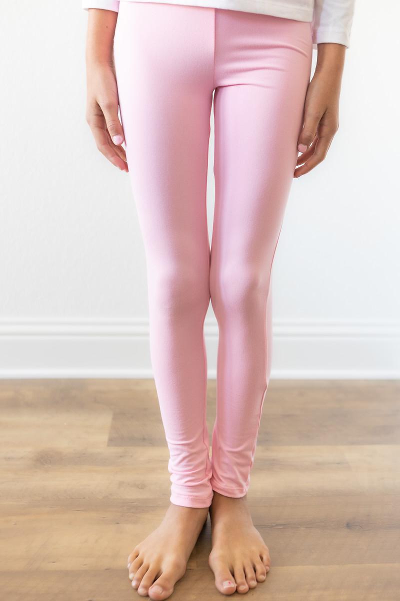 Bubblegum Pink High Waisted Leggings Mila & Rose
