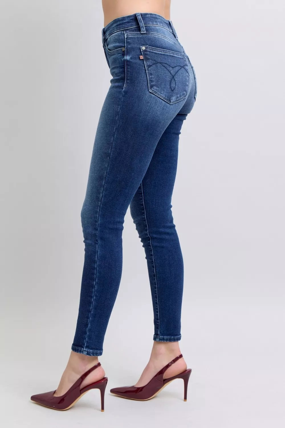 Washed Thermal Skinny Jeans Plus Size Full Size Judy Blue