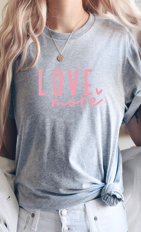 Love More Heart Graphic Tee