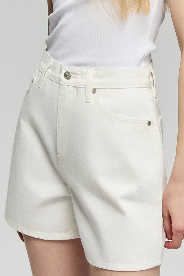 Golden Hour High Rise Girlfriend Shorts Denim Hey Joanie