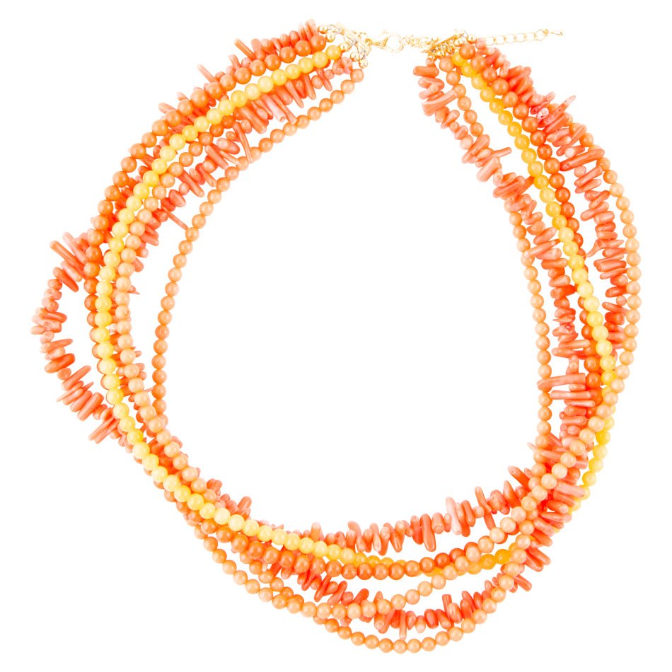Coral Genuine Necklace 17 Inch Celosia Barse Jewelry