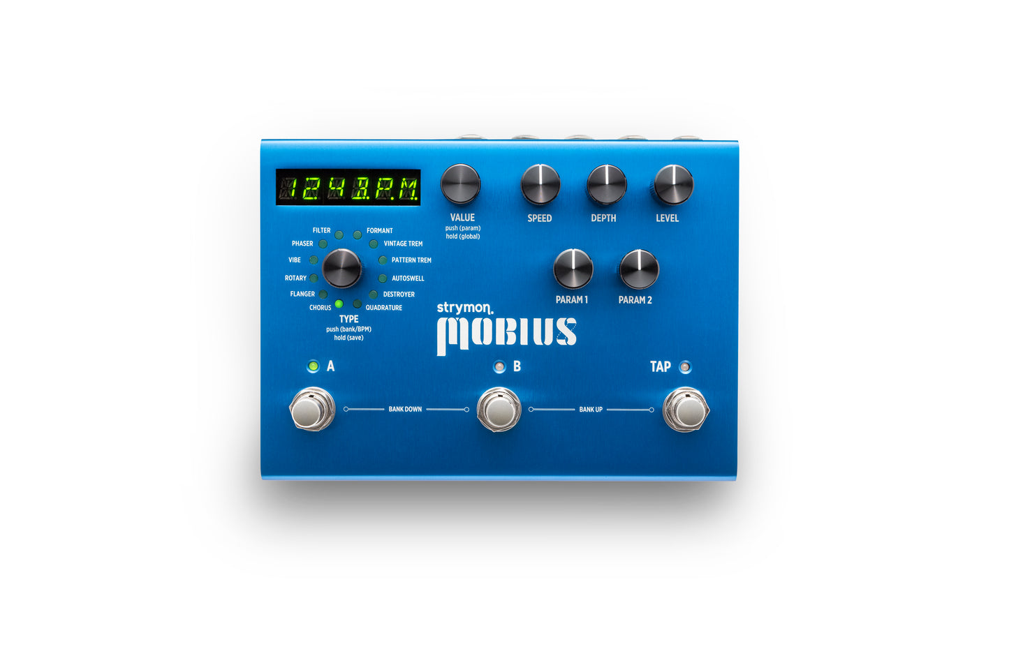 Strymon Mobius 12 Modulation Types Multidimensional Modulation Pedal