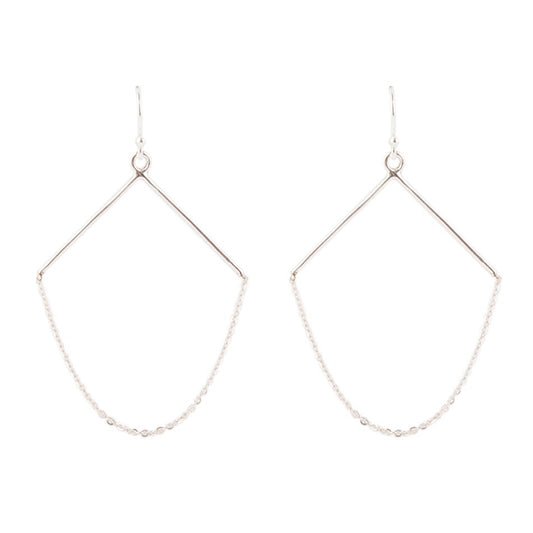 Sterling Silver Chained Up Earrings Jewelry