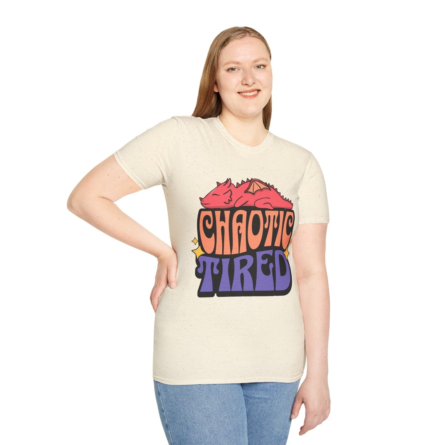 Chaotic Tired Alignment Shirt Dungeons & Dragons Inspired