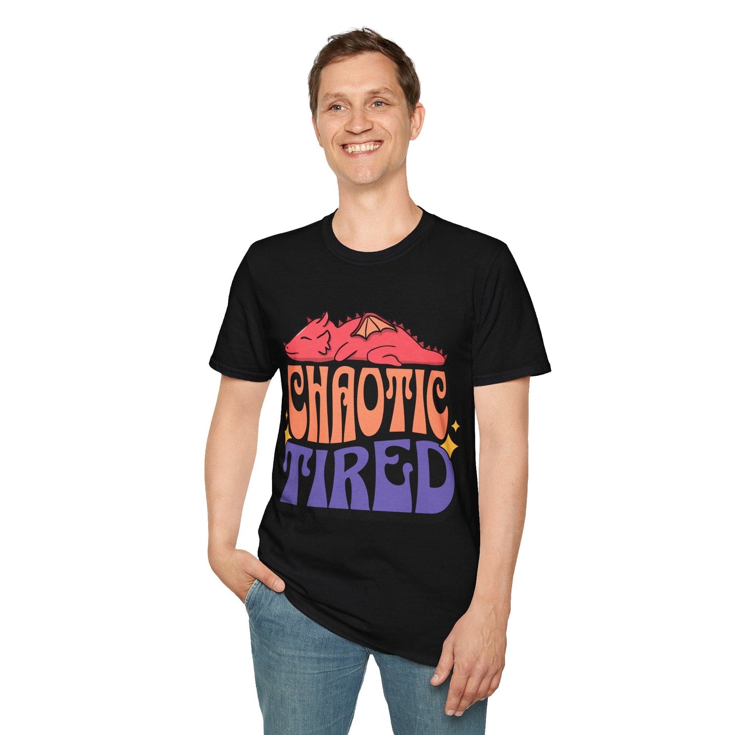 Chaotic Tired Alignment Shirt Dungeons & Dragons Inspired