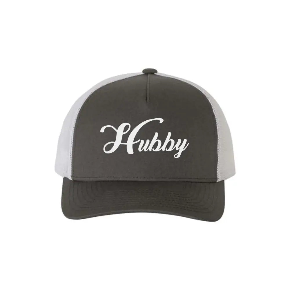 Embroidered Hubby Classic Mesh Trucker Hat for Wedding or Anniversary