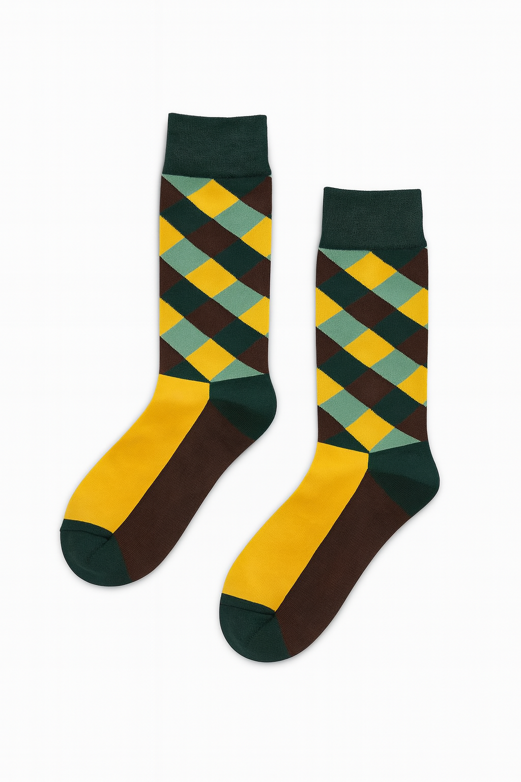 Checker Charm Patterned Socks Soft Breathable Blend ModSoles