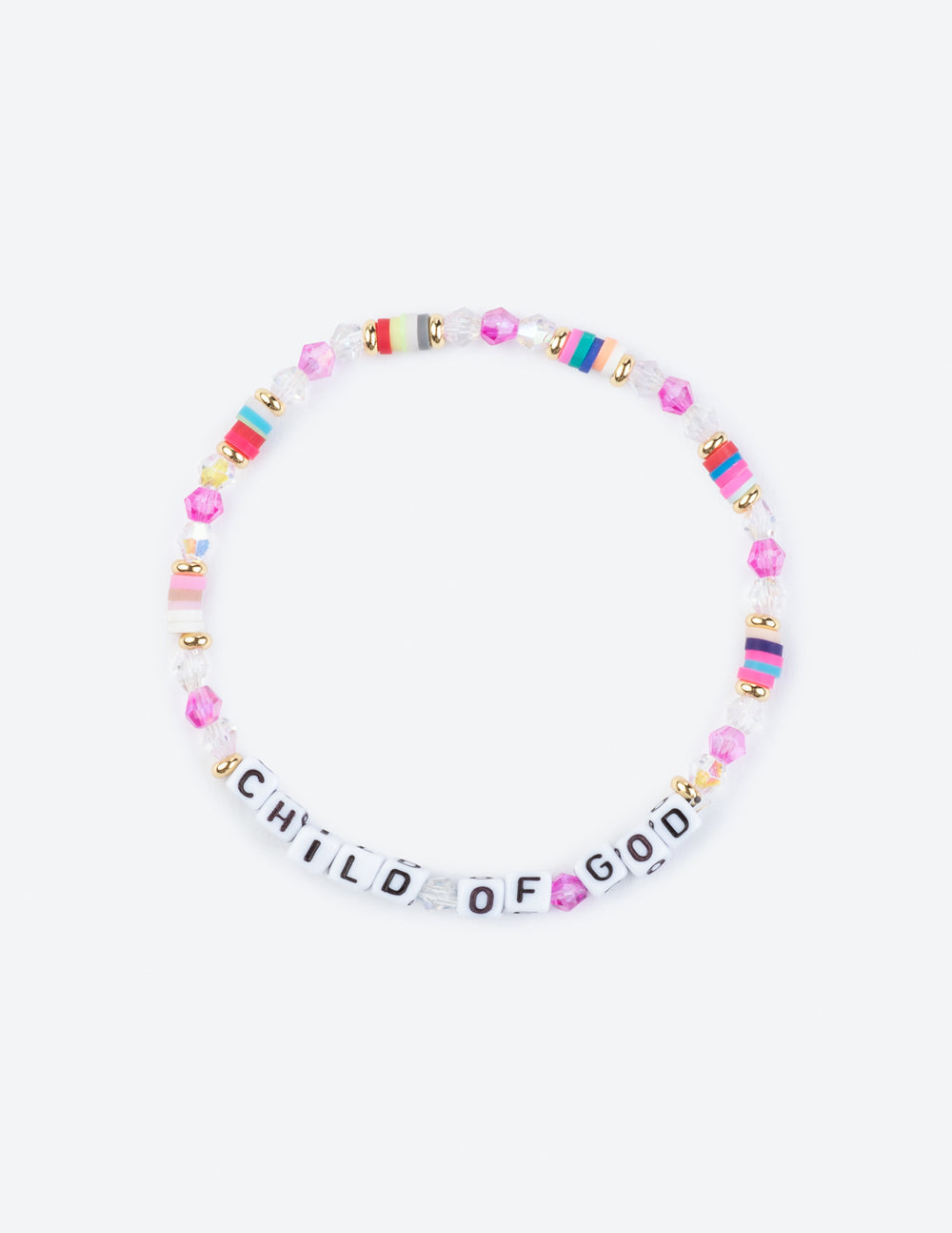 Child of God Letter Bracelet Religious Jewelry Elevated Faith