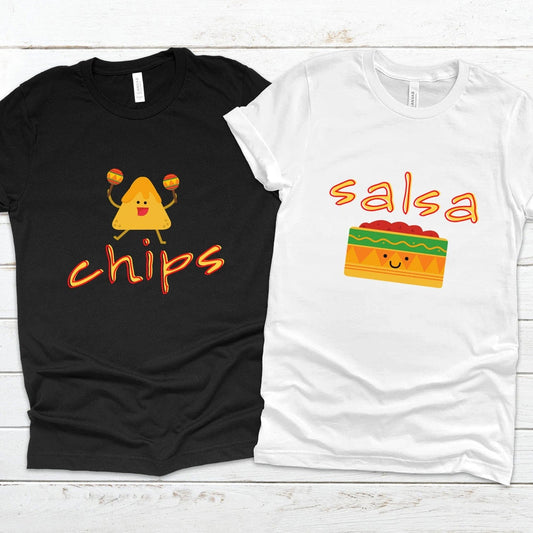 Chips Graphic Couples Tee Comfortable Unisex T-Shirt