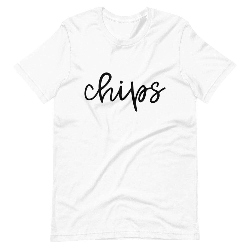 Chips Tee Comfortable Unisex T-Shirt Adorb Custom Tees