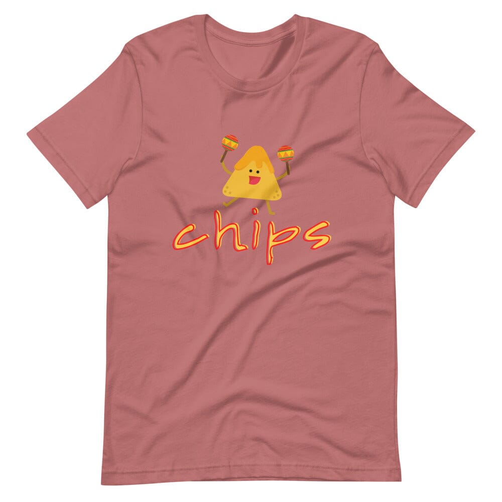Chips Graphic Couples Tee Comfortable Unisex T-Shirt