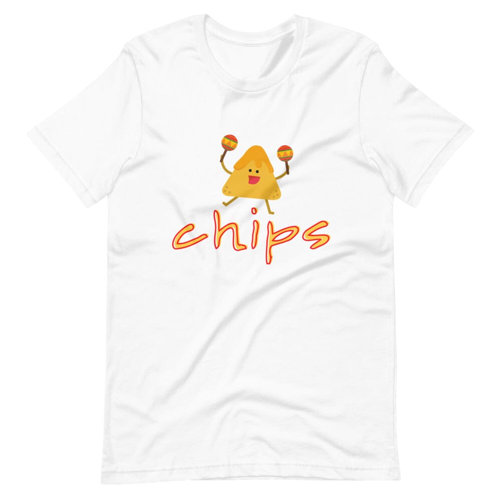 Chips Graphic Couples Tee Comfortable Unisex T-Shirt