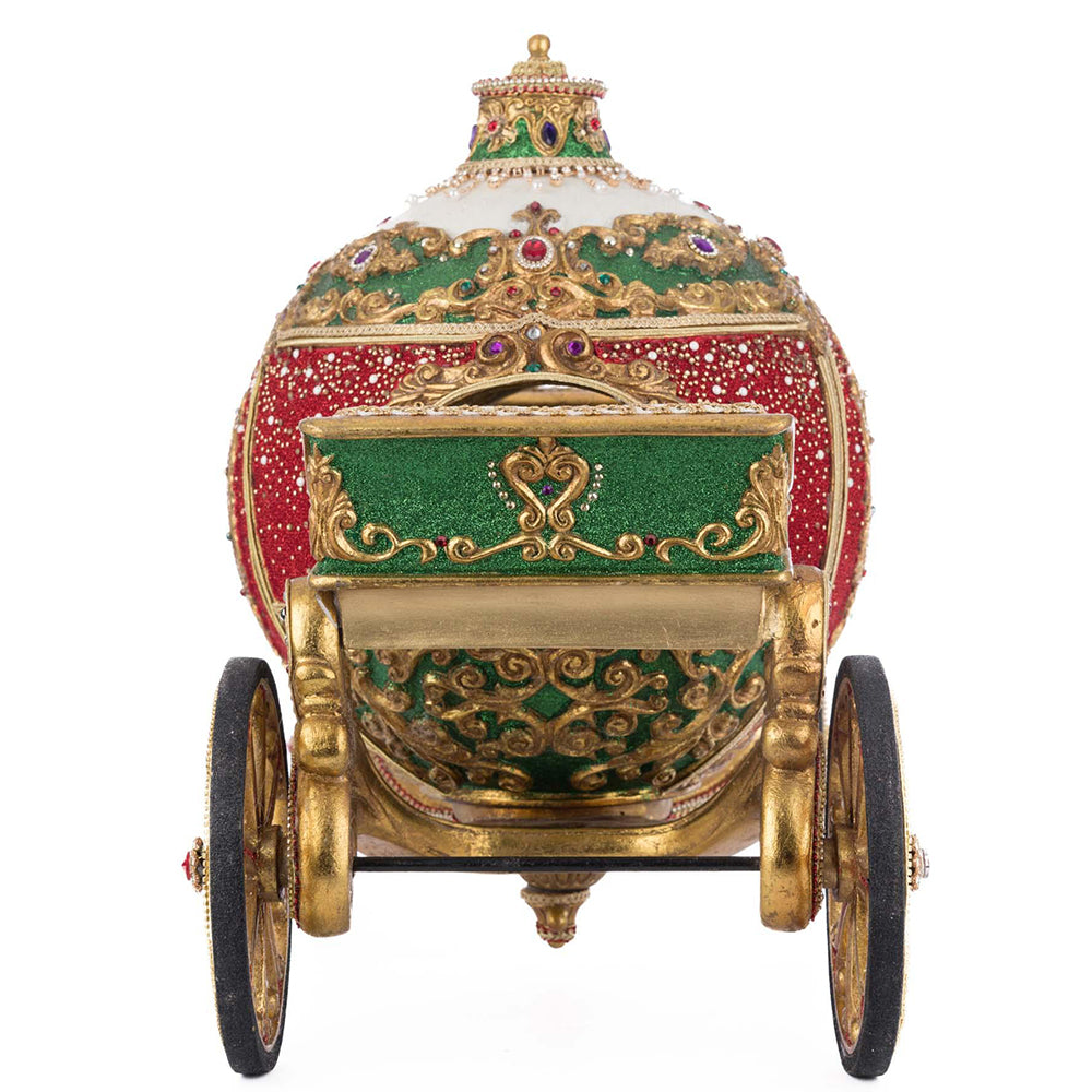 Christmas Ball Ornament Carriage 16.5 inch Decorative Holiday Ornament by Katherine's Collection