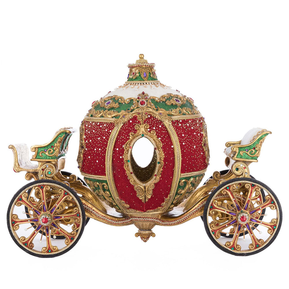 Christmas Ball Ornament Carriage 16.5 inch Decorative Holiday Ornament by Katherine's Collection