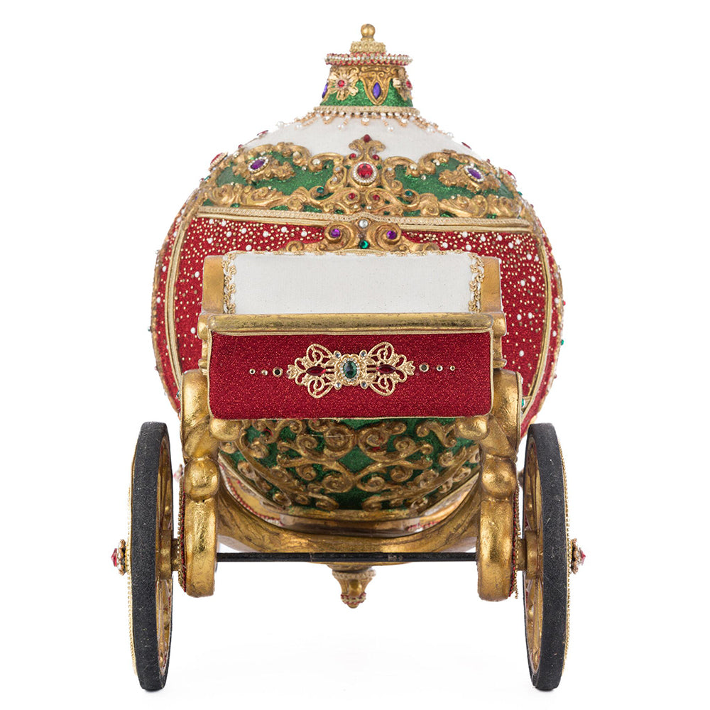 Christmas Ball Ornament Carriage 16.5 inch Decorative Holiday Ornament by Katherine's Collection