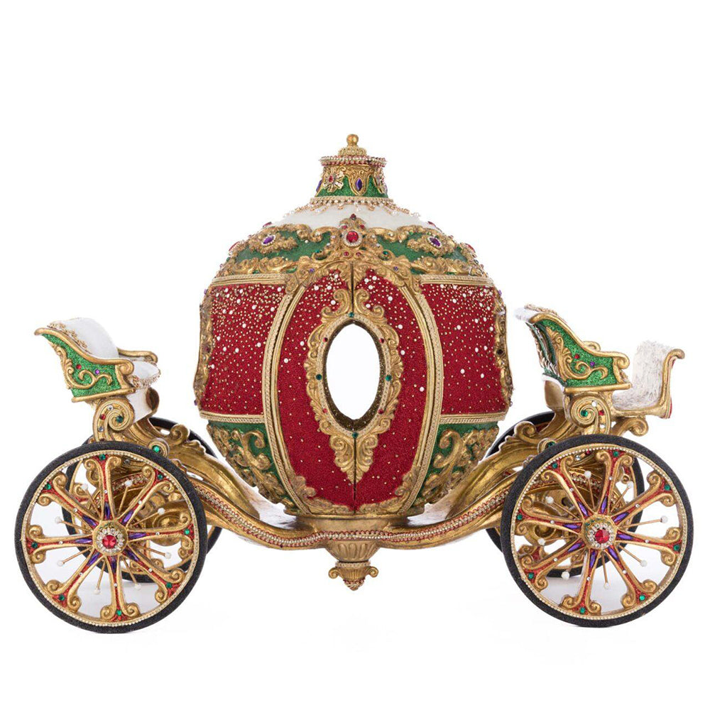 Christmas Ball Ornament Carriage 16.5 inch Decorative Holiday Ornament by Katherine's Collection